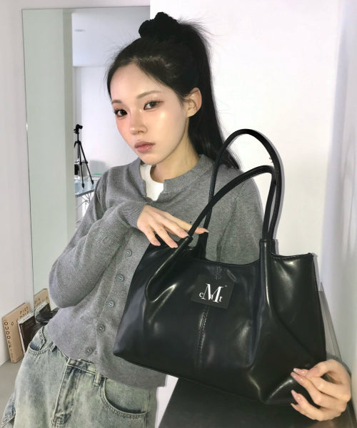 에페 미들 스티치 레더 토트백 (남녀공용)