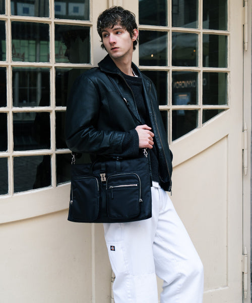 Hey Double Pocket Tote M (헤이 더블 포켓 토트 미듐)_2colors