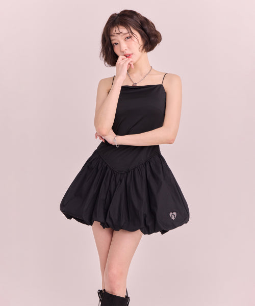 베티붑 벌룬 미니 원피스_블랙