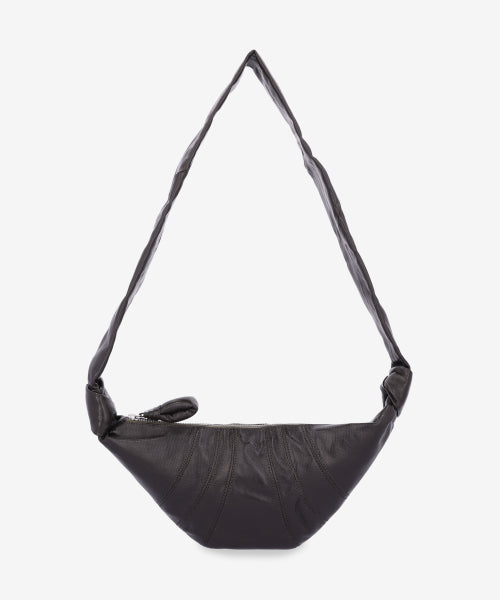 스몰 코티드 코튼 크루아상 숄더백 - 다크 토바코 / BG0003LF1329BR501