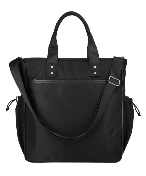 optimal nylon 2way tote bag / black