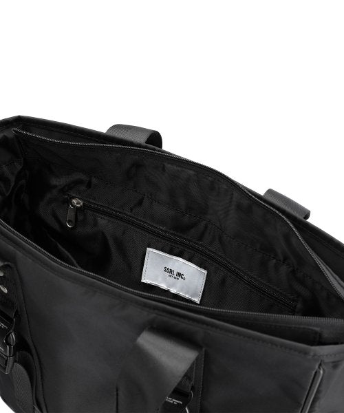 optimal nylon 2way tote bag / black