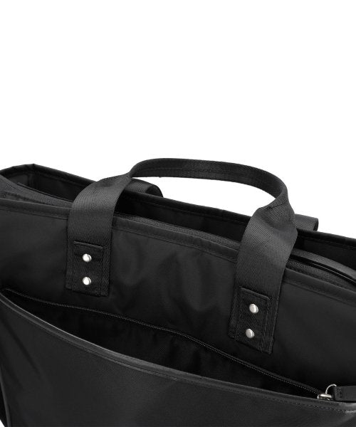 optimal nylon 2way tote bag / black
