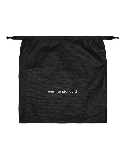 비건 레더 스퀘어 토트 백 [블랙]