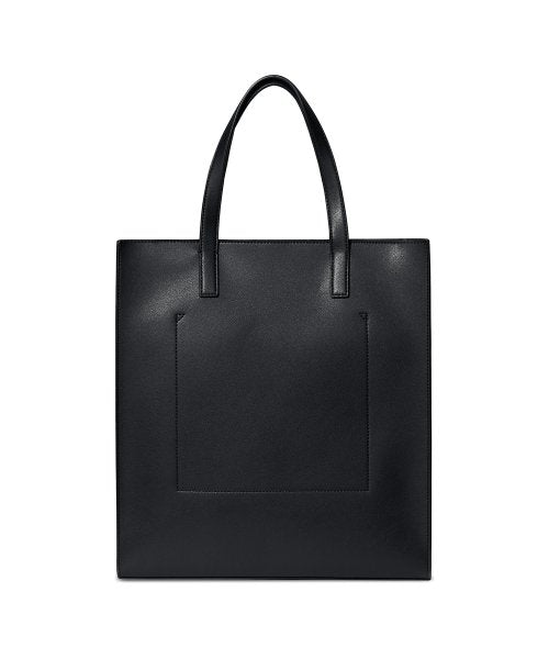 비건 레더 스퀘어 토트 백 [블랙]