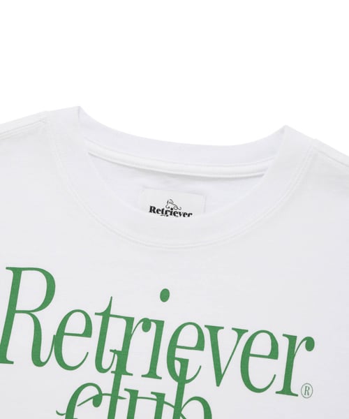 LAUGHING RETRIEVER CROP SHORT SLEEVE [WHITE/GREEN]
