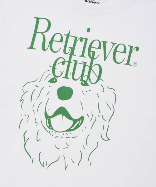 LAUGHING RETRIEVER CROP SHORT SLEEVE [WHITE/GREEN]
