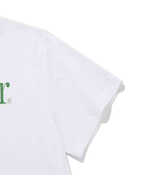 LAUGHING RETRIEVER CROP SHORT SLEEVE [WHITE/GREEN]