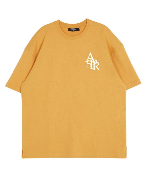 심볼로고 라운드 넥  15수 면 반팔 티셔츠_체다