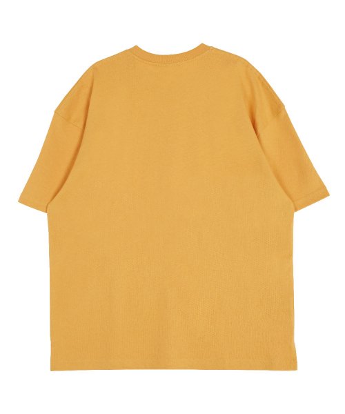 에이피 스포티 엠블럼 라운드 넥  15수 면 반팔 티셔츠_체다