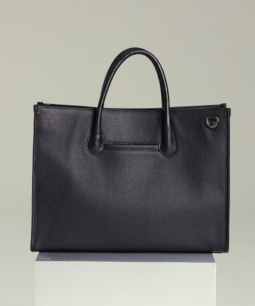 톱스티치 레더 브릿지 토트백