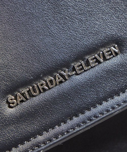 톱스티치 레더 포켓 토트백 _ 블랙