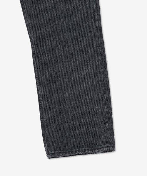 90S 핀치 하이웨이스트 크롭 데님 팬츠 - 블랙 / A154B1207BLKTE