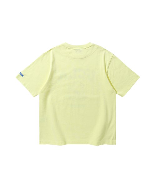 헬멧 프린트 반팔티셔츠 [LT-YELLOW](UY3ST9E_71)