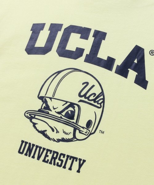 헬멧 프린트 반팔티셔츠 [LT-YELLOW](UY3ST9E_71)