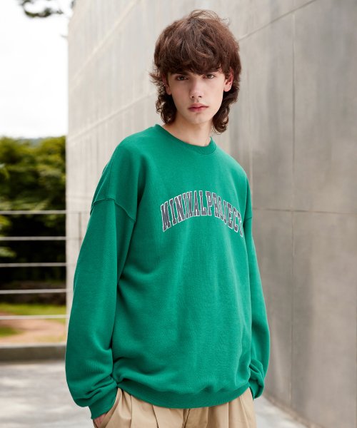 시그니처 아치 로고 맨투맨 MMT127 [GREEN]