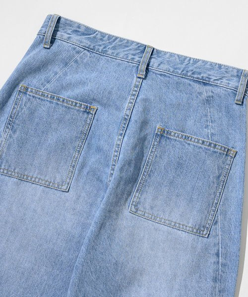 23 Curved Wide Denim Pants_Light Blue