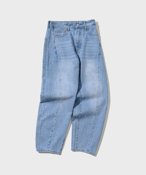 23 Curved Wide Denim Pants_Light Blue