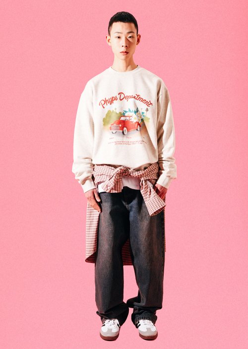 PHYPS® FLOWER DELIVERY CREWNECK OATMEAL