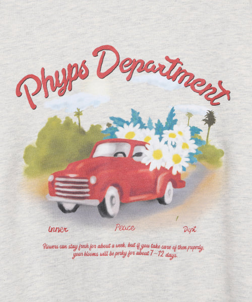 PHYPS® FLOWER DELIVERY CREWNECK OATMEAL