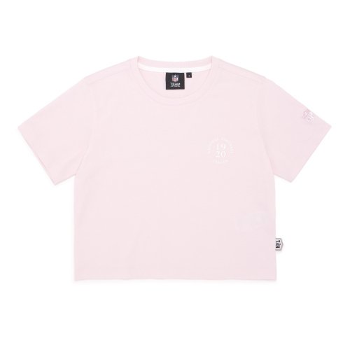F232WTS621 우먼스 슬롯 크롭 티셔츠 1 PINK