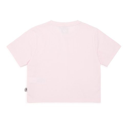 F232WTS621 우먼스 슬롯 크롭 티셔츠 1 PINK