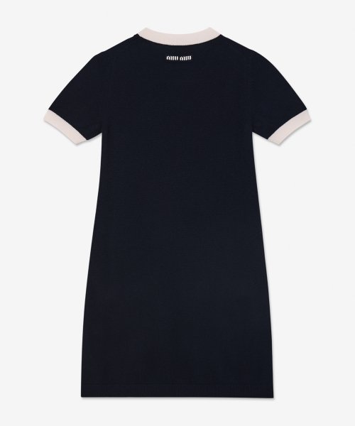 캐쉬미어 미니 드레스 - 네이비 / MMA761F0008