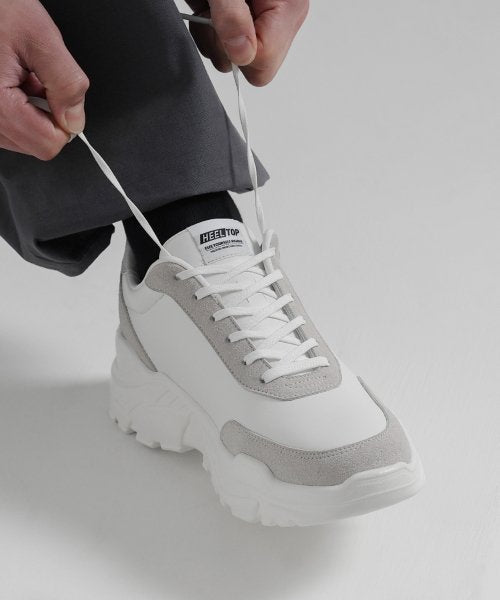 HT4600-WH 8cm 키높이 어글리 슈즈 지오 화이트 [240~280MM]