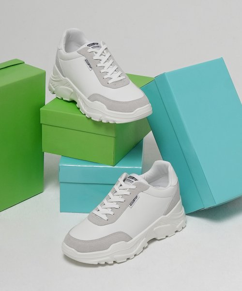 HT4600-WH 8cm 키높이 어글리 슈즈 지오 화이트 [240~280MM]