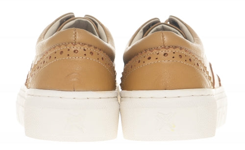 소가죽 윙팁 스니커즈 크리스텔라 탄