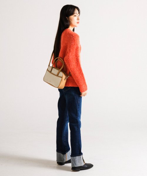 미니토트2웨이백(아이보리/탄)