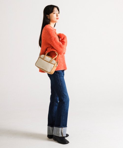 미니토트2웨이백(아이보리/탄)