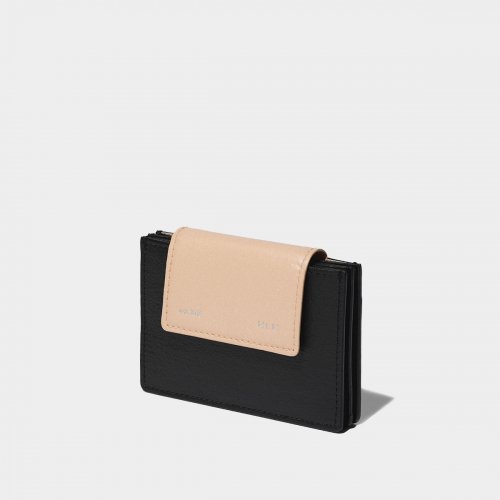 Sami Flip Card Wallet - Black Pink