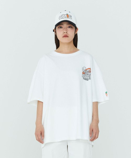 MELTING CARROT TEE WHITE