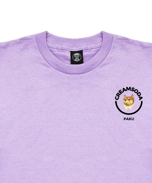 CRL 파쿠 서클 로고 반팔티 라벤더