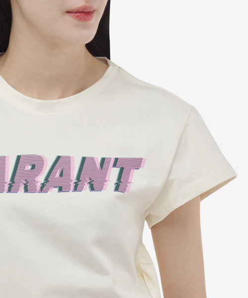 조디아 반소매 티셔츠 - 아이보리 / TS0033FAA1N91E90VA