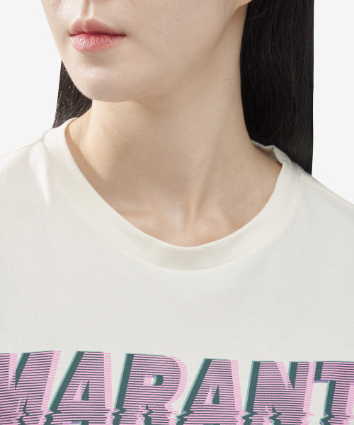 조디아 반소매 티셔츠 - 아이보리 / TS0033FAA1N91E90VA