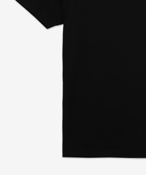 여성 즈웰 프린트 반팔 티셔츠 - 블랙 / TS0001FAA1N88E01BK