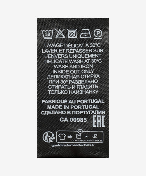 여성 즈웰 프린트 반팔 티셔츠 - 블랙 / TS0001FAA1N88E01BK