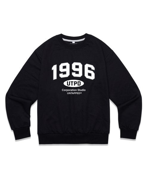 1996 아치 펀칭 소프트 테리 맨투맨 티셔츠 백멜란지