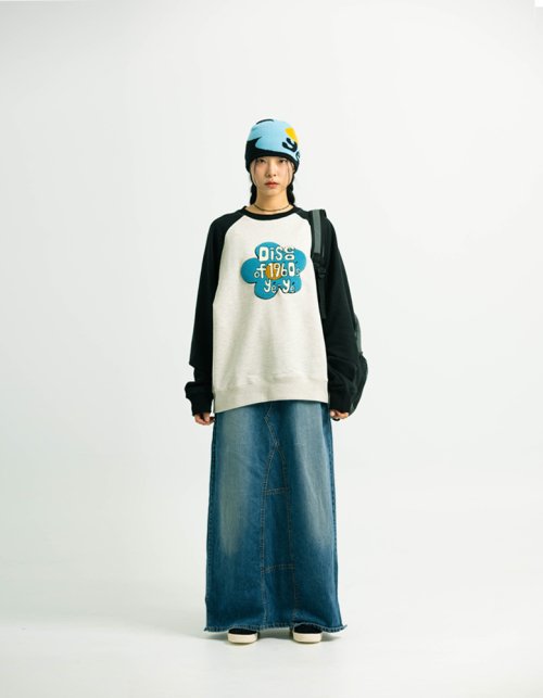 Flower Logo Crewneck - Black