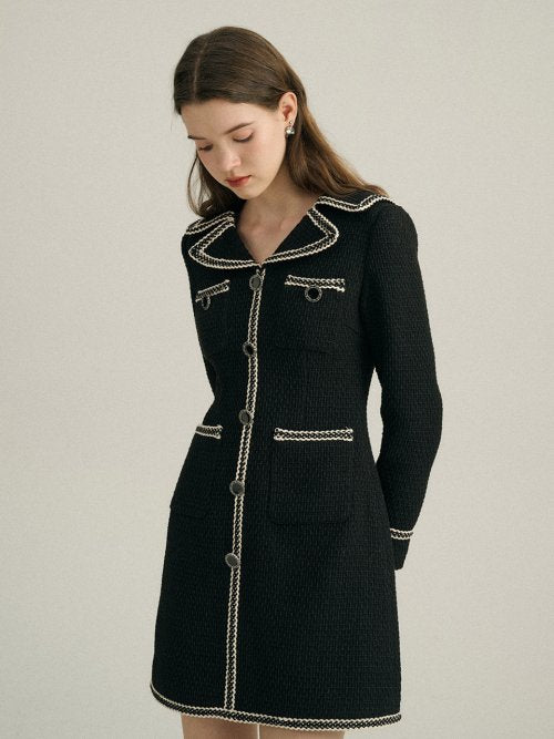 아델라 트위드 미니원피스