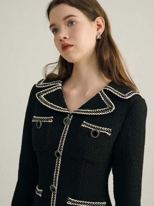 아델라 트위드 미니원피스