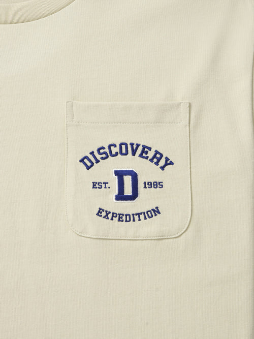 바시티 포켓 반팔티셔츠 (L/BEIGE)