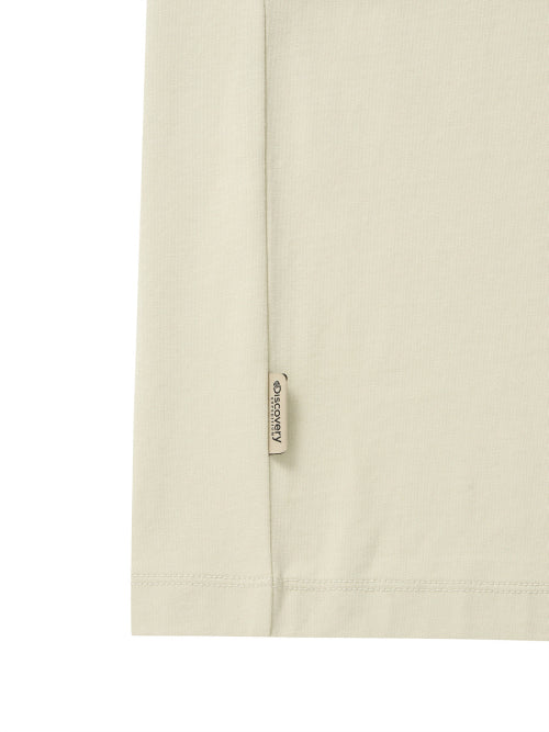 바시티 포켓 반팔티셔츠 (L/BEIGE)