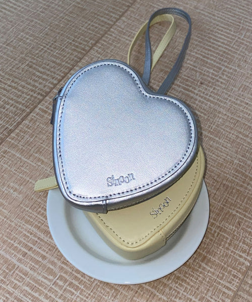 HEART HANDBAG (SILVER)