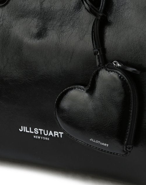 [젤리백] 블랙 글로시 레더 숄더 및 크로스백 (15인치 노트북 수납)