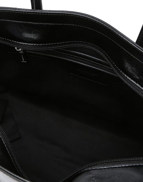 [젤리백] 블랙 글로시 레더 숄더 및 크로스백 (15인치 노트북 수납)