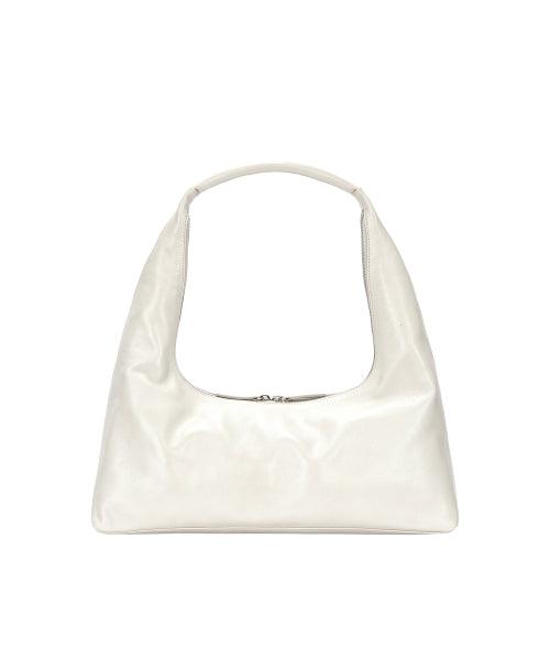 HOBO LARGE_cream glossy plain