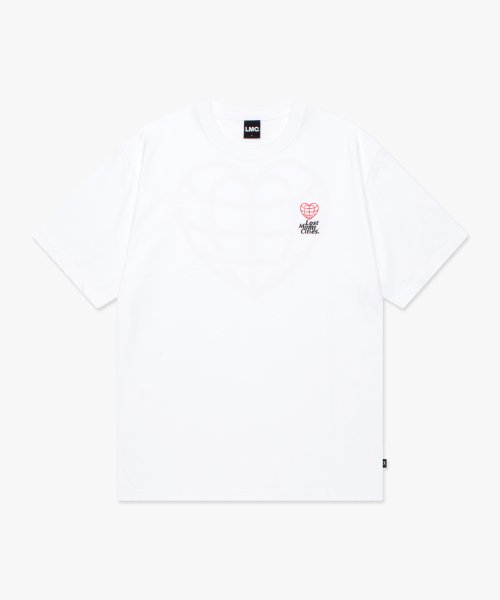 HEART GLOBE TEE white